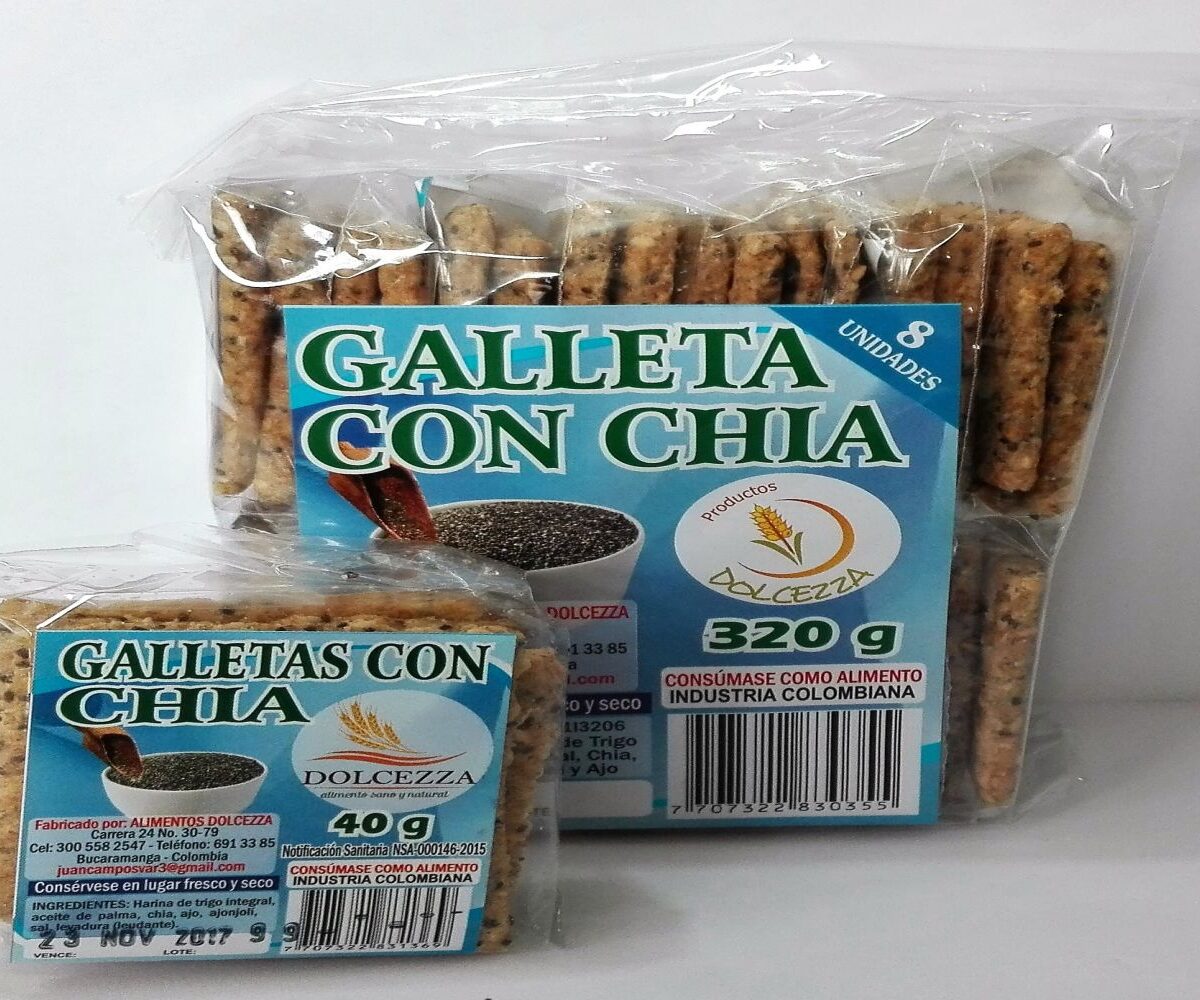 GALLETAS DOLCEZZA-CHÍA X 4 unidades