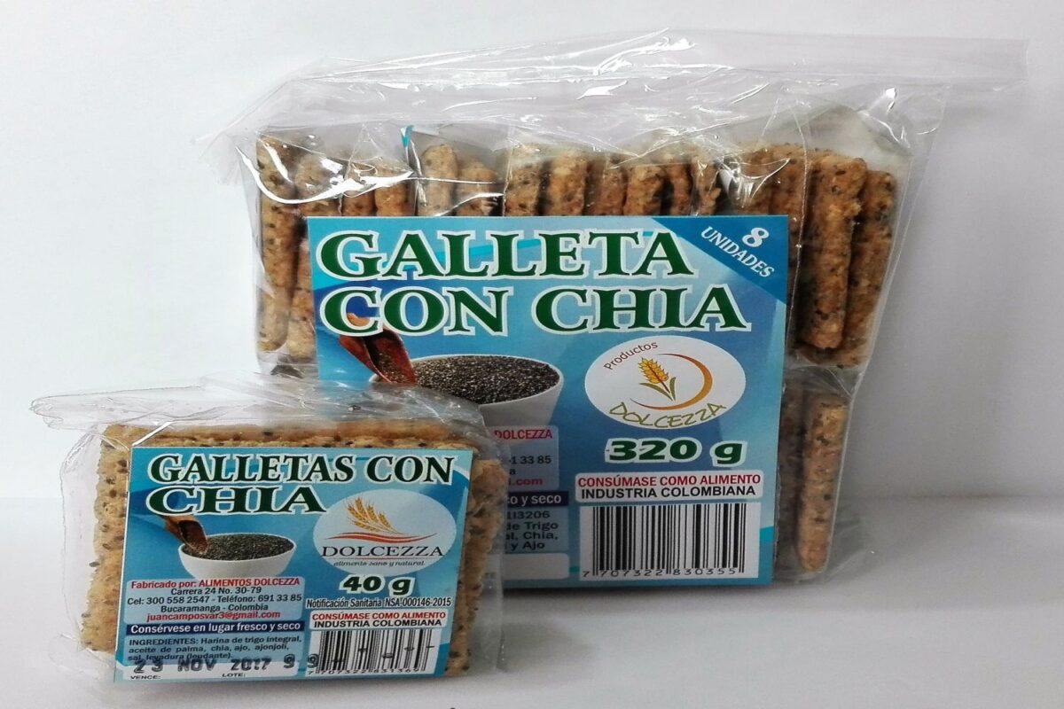 GALLETAS DOLCEZZA-CHÍA X 4 unidades