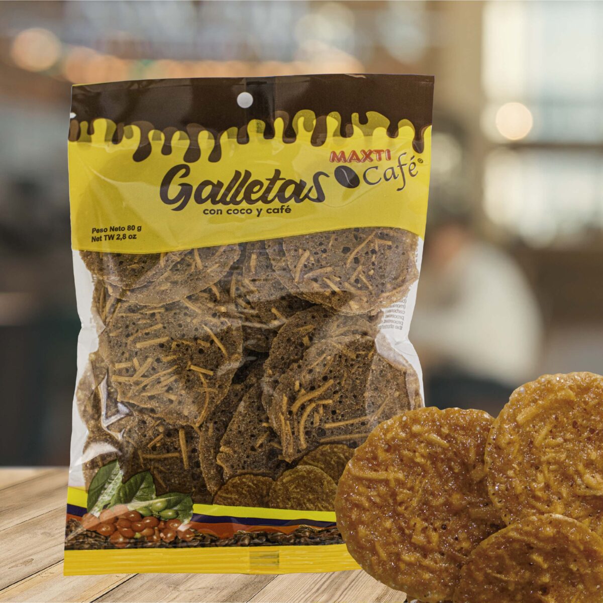 GALLETA MAXTI-CAFÉ bolsa (Coco-café y panela)